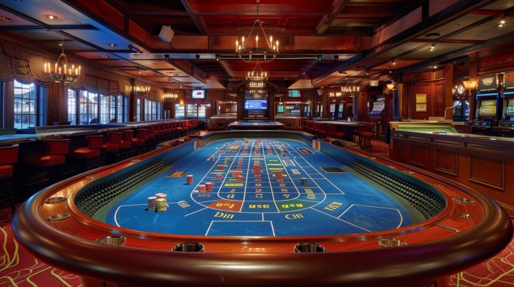 Live dealer roulette table with multilingual interface
